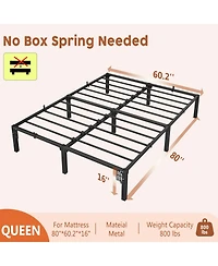 homfan Heavy Duty Metal Bed Frame