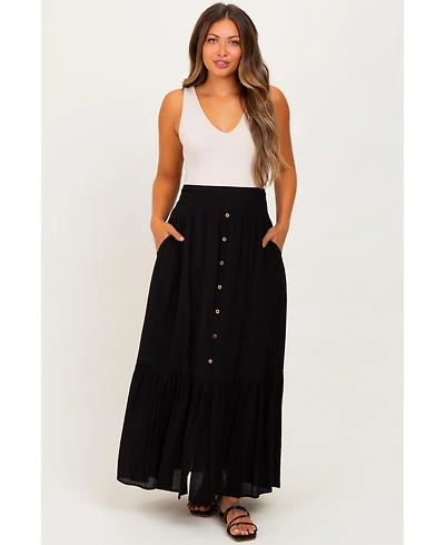 Black Smocked Waist