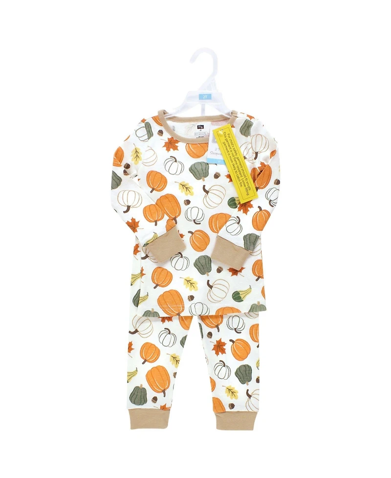 Hudson Baby Toddler Boys Cotton Pajama Set, Autumn Harvest