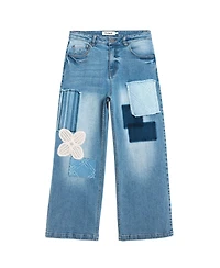 Desigual Women's Crochet Patch Denim Trousers