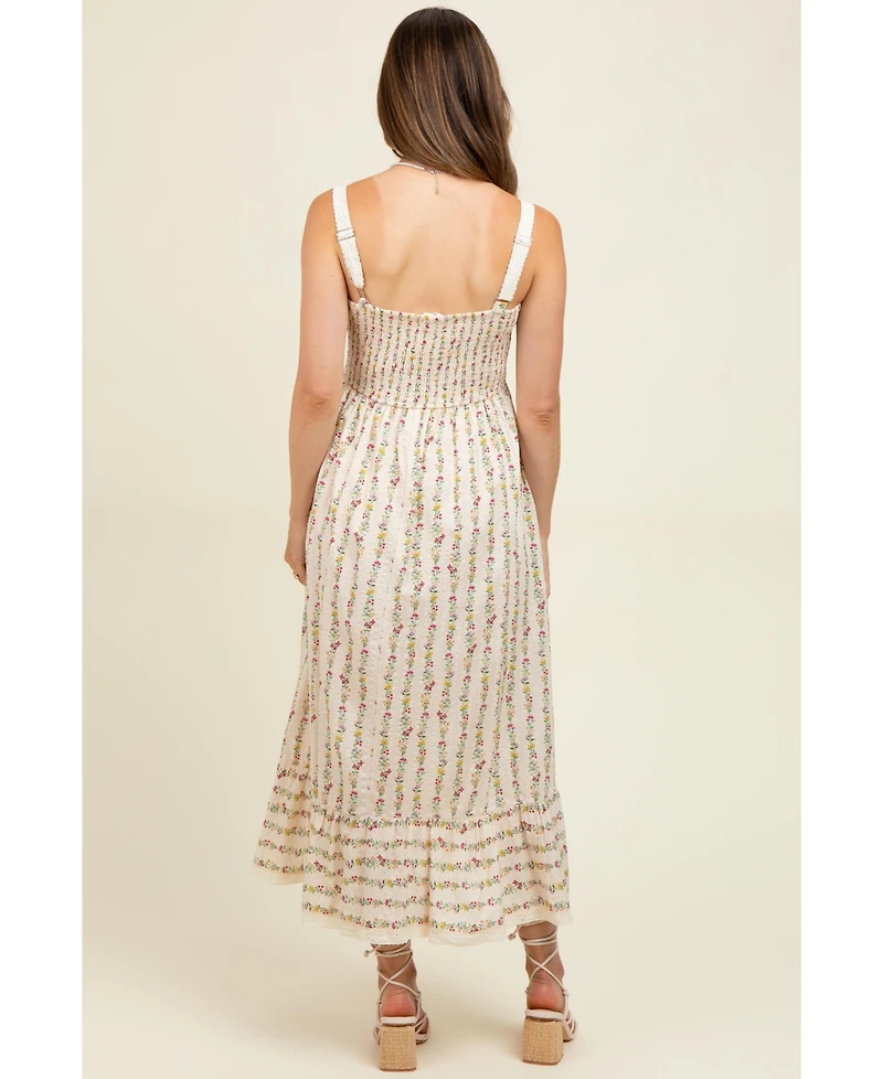 Cream Floral Texture