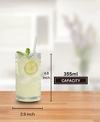 The Wine Savant Hobnail Highball Glasses, Set of 12
