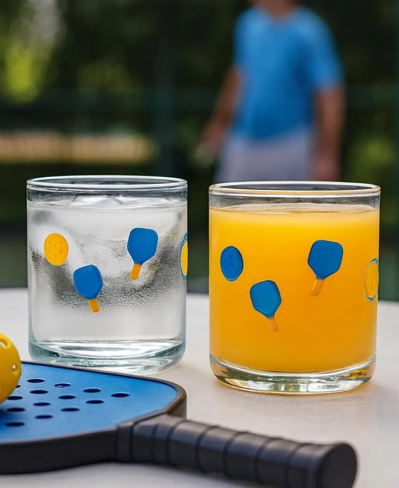 The Wine Savant Pickleball Paddle Glasses, Set of 2