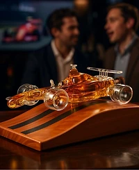 The Wine Savant Race Car Glass 18 oz. Whiskey Decanter
