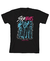 KPop Demon Hunters Boys Saja Youth Crew Neck Short Sleeve T-shirt