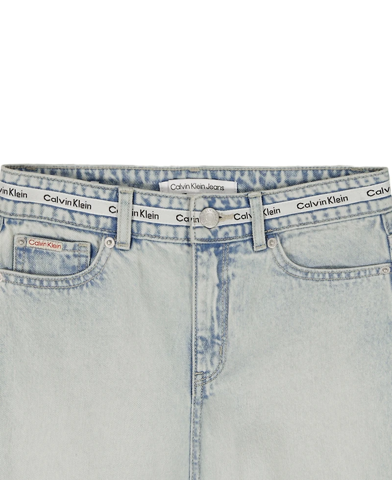 Calvin Klein Girls' 7-16 Denim Bermuda Shorts