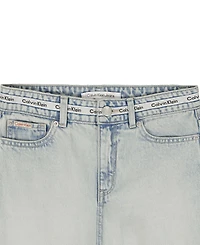 Calvin Klein Girls' 7-16 Denim Bermuda Shorts