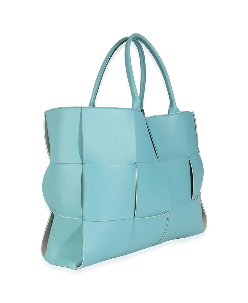 Pre-Owned Bottega Veneta Linoleum Nappa Maxi Intrecciato Large Arco Tote