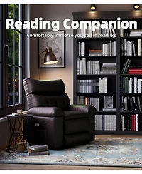 Gaomon Manual Swivel Recliner Sofa Chair with Side Pocket for Living Room, Bedroom