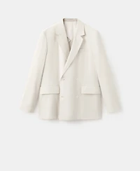 Mango Men's Boston Regular-Fit Double-Breasted Suit Blazer