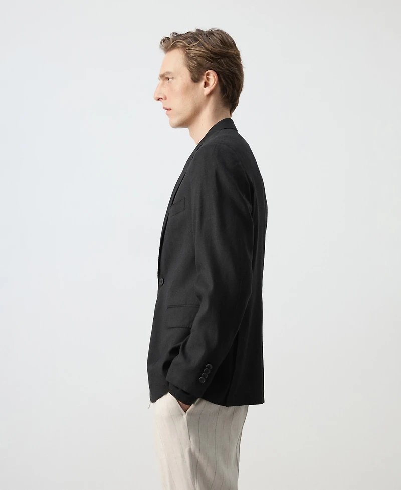 Mango Men's Slim-Fit Linen-Blend Suit Jacket