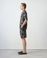 Mango Men's Slim-Fit Printed 8.54" Bermuda Shorts