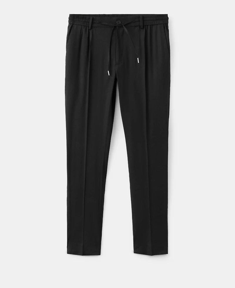 Mango Men's Drawstring Slim-Fit Pants