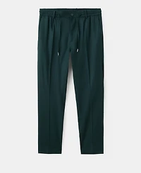 Mango Men's Drawstring Slim-Fit Pants