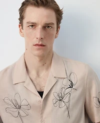 Mango Men's Regular-Fit Printed Shirt