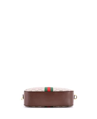 Pre-Owned Gucci Small Ophidia Convertible Camera Bag Gg Coated Canvas with Leather