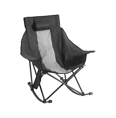 Sugift Heated Camping Chair 3 Heating Settings Large-Sized Padded Folding Rocker