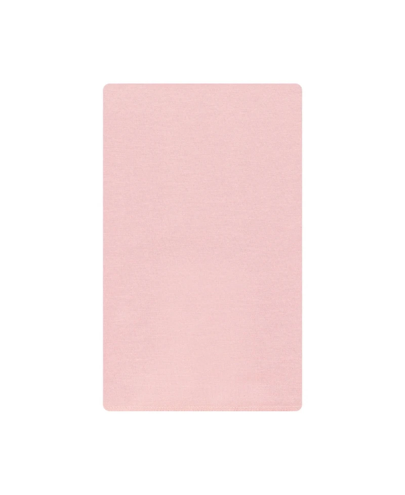 Hudson Baby Girl Cotton Poly Flannel Burp Cloths Bundle 12-Pack, Tiny Rose, One Size