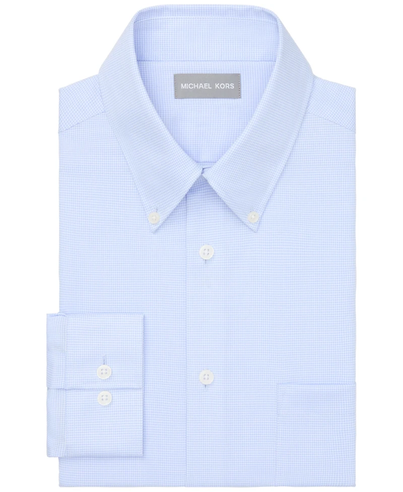 Michael Kors Men's Regular-Fit Long-Sleeve Dress Shirt