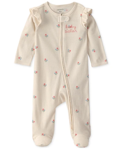 Carter's Baby Girls' 2-Way Zip Sleep & Play