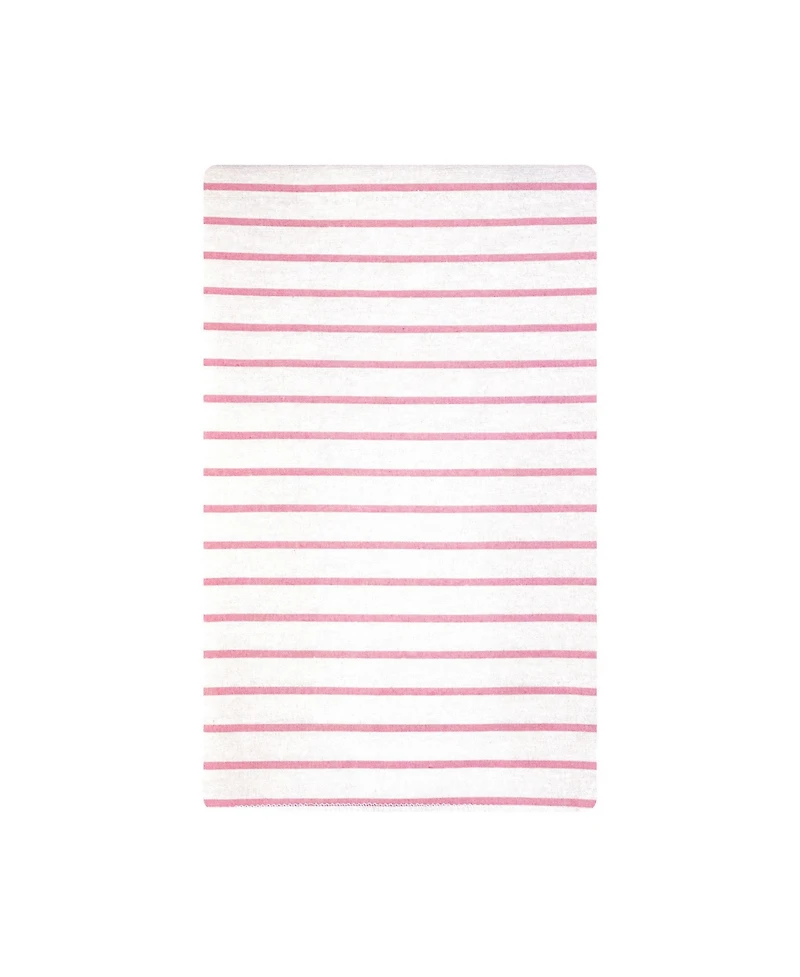 Hudson Baby Girl Cotton Poly Flannel Burp Cloths Bundle 12-Pack, Wispy Wild Flower Bunny, One Size