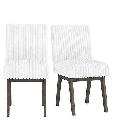 Slickblue Kitchen Dining Chairs Set of 2 with Padded Seat and Wood Legs