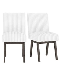 Slickblue Kitchen Dining Chairs Set of 2 with Padded Seat and Wood Legs