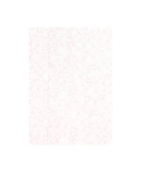 Hudson Baby Girl Cotton Poly Flannel Burp Cloths -Pack, Wispy Wild Flower Bunny