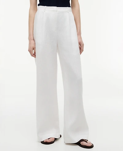 Tommy Hilfiger Women's Cotton Wide-Leg Pants