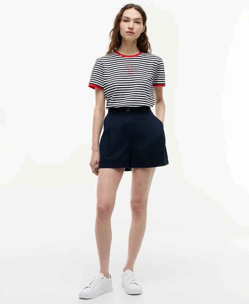 Tommy Hilfiger Women's Stripe Short-Sleeve T-Shirt