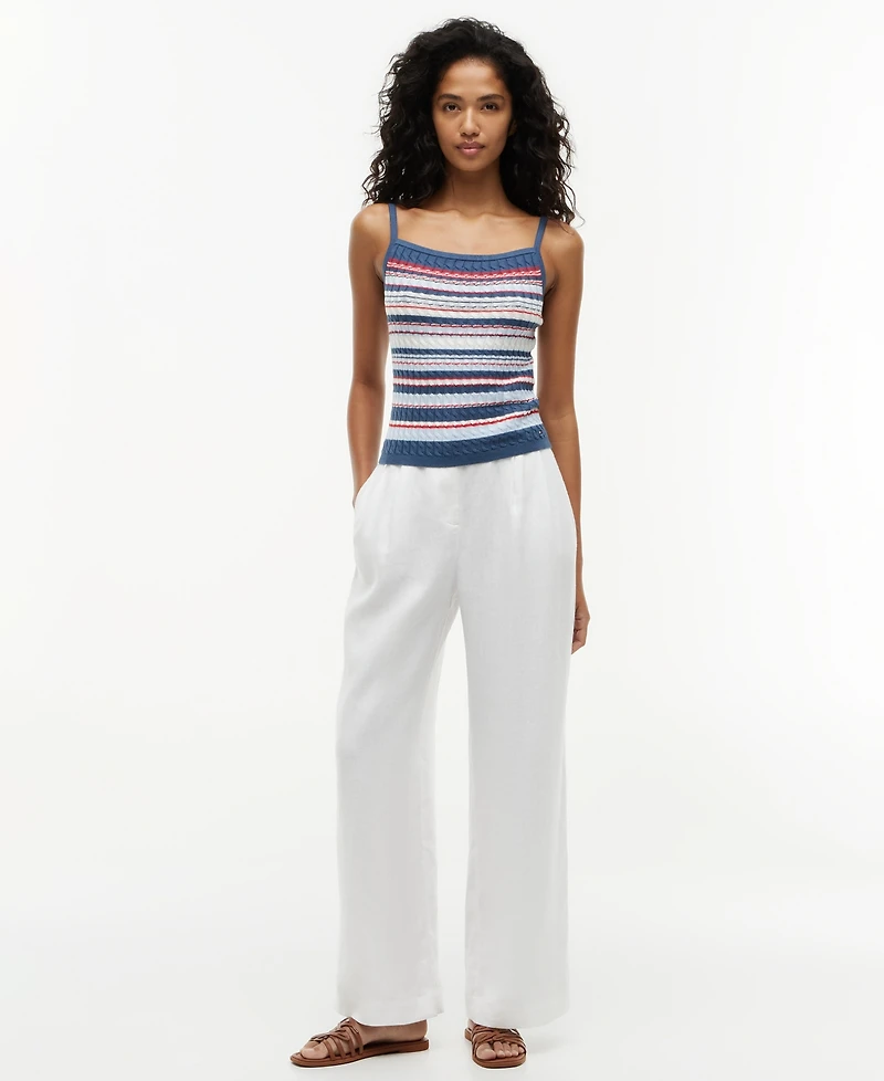 Tommy Hilfiger Women's Cotton Cable Strap Top