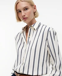 Tommy Hilfiger Women's Linen Nautical Stripe Shirt