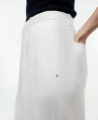 Tommy Hilfiger Women's Cotton Wide-Leg Pants