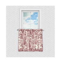 Skl Home Ellis Curtain Victoria Park Toile Design Printed Room Darkening 2-Piece Window Rod Pocket Pair