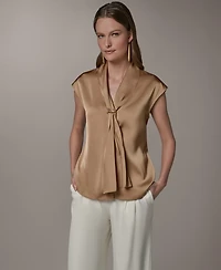 Donna Karan New York Petite V-Neck Top