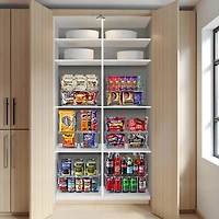 Sorbus Pack Small Wide Open Front Stackable Storage Bins for Kitchen Pantry Organization