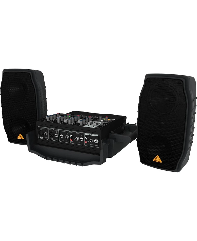 Behringer Europort PPA200 200-Watt 5-Channel Portable PA System with Wireless Microphone Option, Klark Teknik Multi-fx Processor