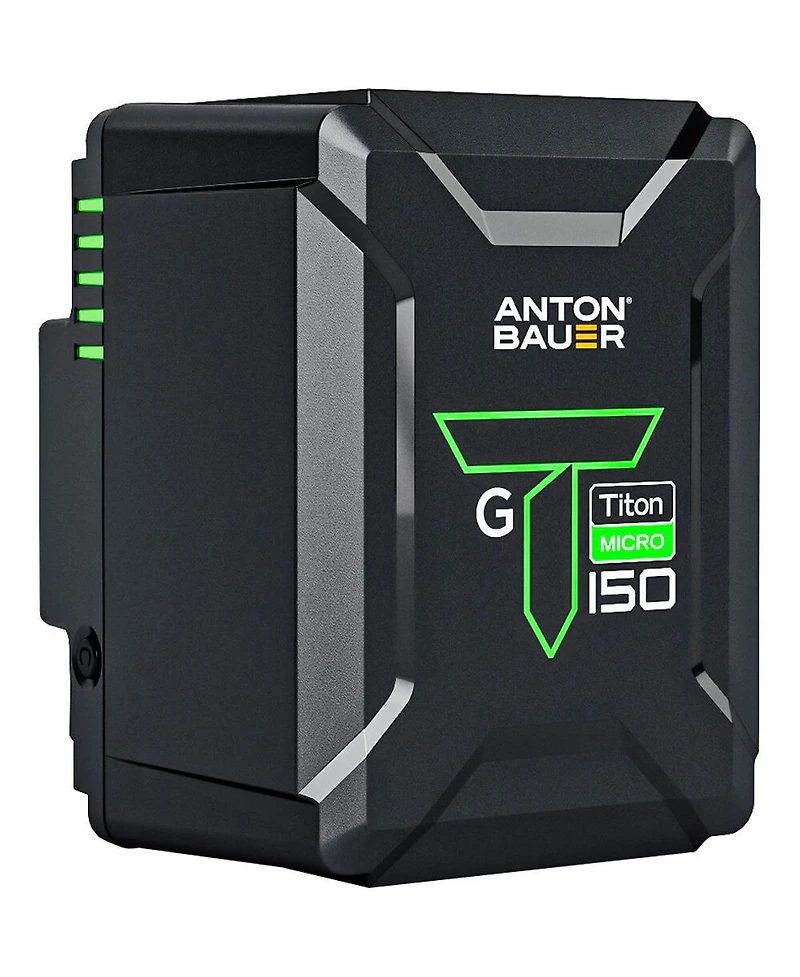 Anton Bauer Titon Micro 150 14.4V 150Wh Gold Mount Li-Ion Battery, 2-Pack with Dual Charger