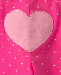 Carter's Baby Girl's Heart Bodysuit & Pant 3-Piece Set