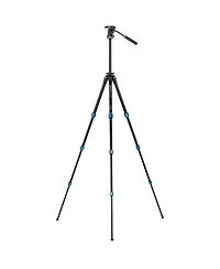 Benro 4-Section Aluminum Slim Video Tripod with S2P Head