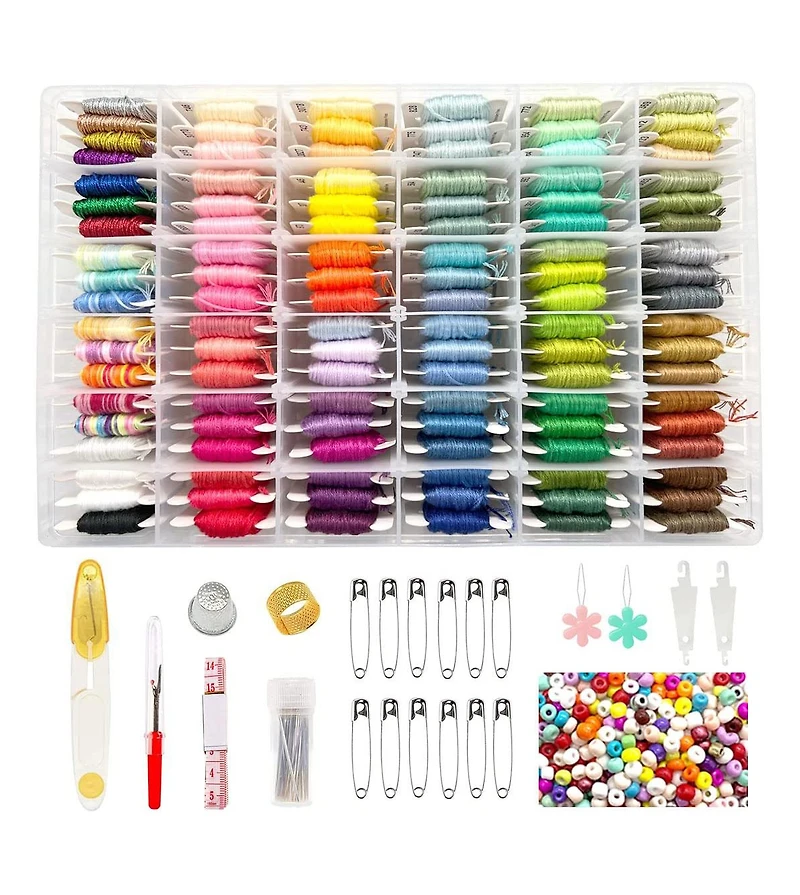 Gnuadz Friendship Bracelet String Kit Embroidery Floss Beads Tools