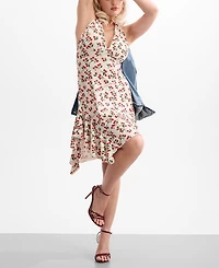 Guess Women's Marilyn Halter V-Neck Dress