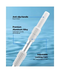 Sugift Pool Pole 3.4 to 15 Feet Telescoping Swimming Pool Cleaning Poles