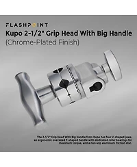 Flashpoint Grip Head for Lights and Accessories - 2.5" Diameter