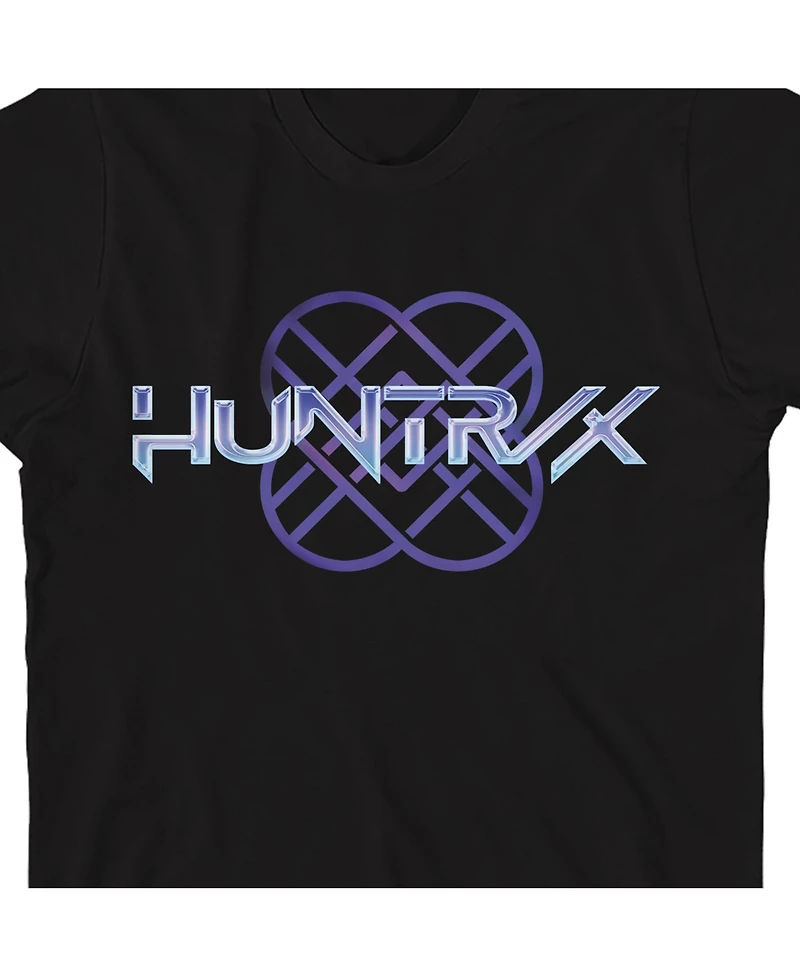 Kpop Demon Hunters Boys Huntrix Logo on Short Sleeve T Shirt