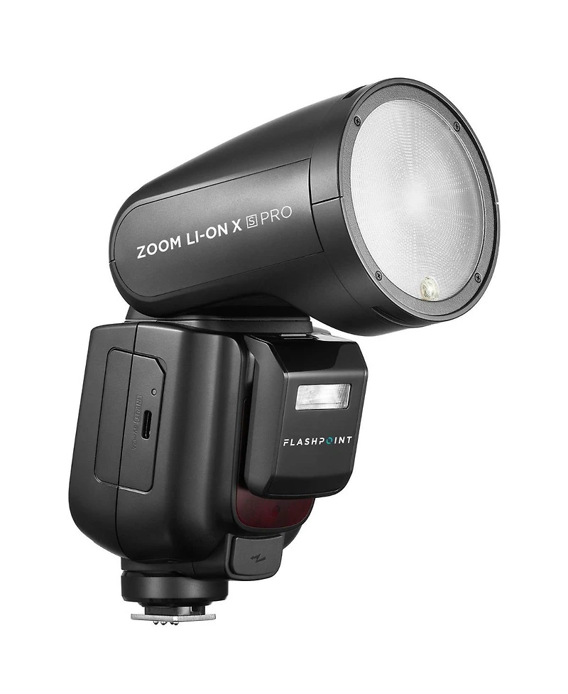 Flashpoint Zoom Li on X Pro R2 Ttl On-Camera Round Speedlight Flash for Sony with Round Head Flash Accessory Kit
