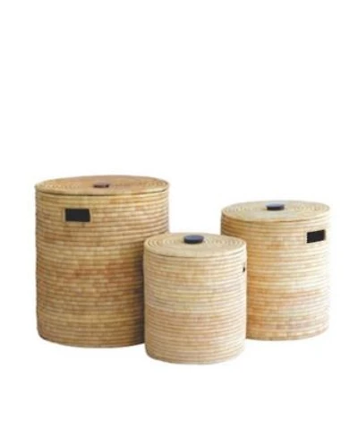 Mbare Malawi Basket With Wooden Handle