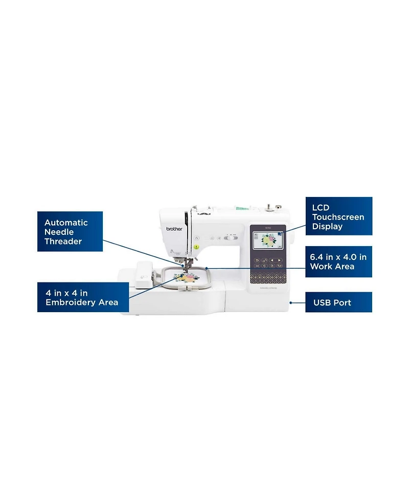 Brother SE700 Elite Computerized Sewing and Embroidery Machine Bundle