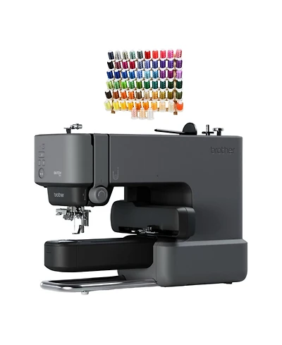 Brother Skitch Embroidery Machine and Pacesetter 63 Spool Thread Set Bundle