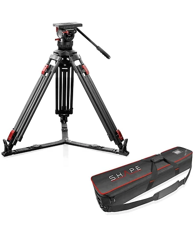 Shape Pro Video 3-Section Carbon Fiber Tripod with Fluid Head, 33 lbs